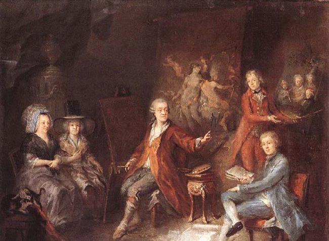 Martin Johann Schmidt The Painter and his Family oil painting image